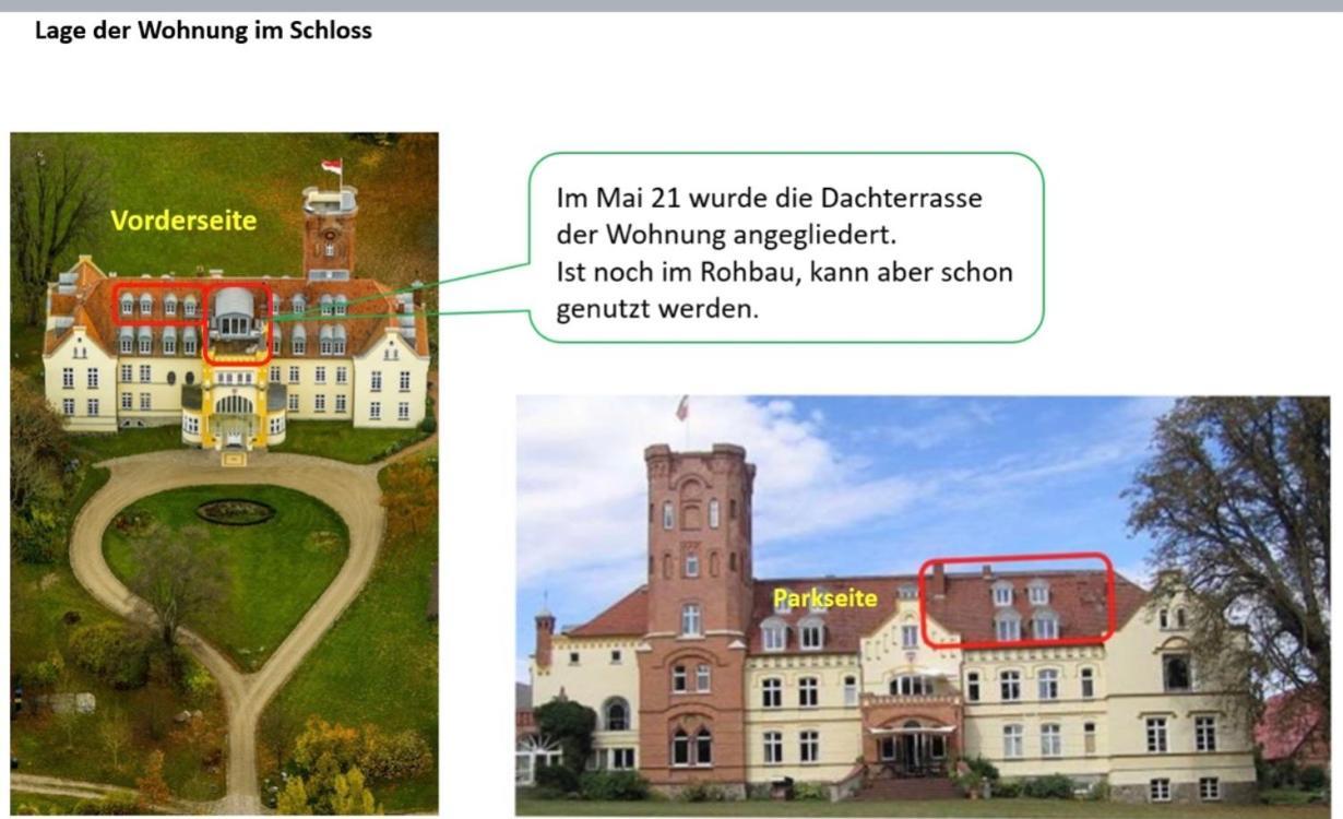Schloss Lelkendorf Apartment Ulrichshusen Maisonette Fewo Mecklenburger Seenplatte Mit Dachterrasse Naehe Ostsee Экстерьер фото